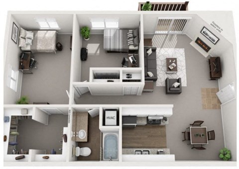 a 1 bedroom floor plan  395